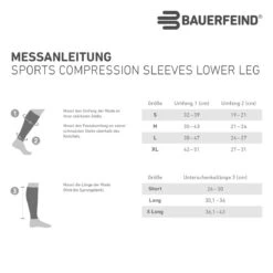 Bauerfeind Unterschenkelstrümpfe Mit Kompression Kurz Schwarz 1er -LaufPro Verkäufe BauerfeindSports compression sleeves lower leg204 1200x1200 2