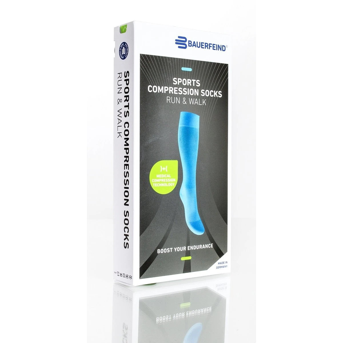 Bauerfeind Kompressionssocke Run&Walk Lang Blau 1er 4 Bauerfeind Kompressionssocke Run&Walk Lang Blau 1er – Bild 2