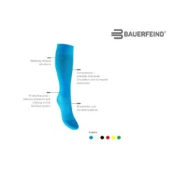 Bauerfeind Kompressionssocke Run&Walk Kurz Blau 1er -LaufPro Verkäufe BauerfeindSports compression socks runandwalk german cm209 1200x1200 3