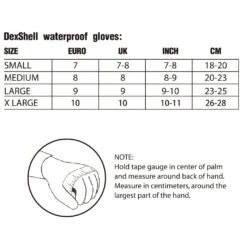 DexShell Handschuhe Ultra Shell Wasserdicht Schwarz Herren -LaufPro Verkäufe DexShell Groessentabelle Handschuhe 1029x1029 1