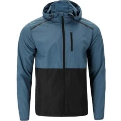 Endurance Laufjacke Hugoee Mit Kapuze Slateblau Herren