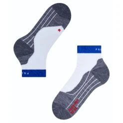 Falke Laufsocke RU4 Endurance Short (mittelstarke Polsterung) Weiss/blau/grau Herren - 1 Paar -LaufPro Verkäufe Falke 16705 2662204 689x689 1