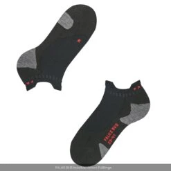 Aktion Noch Gültig Klicken Sie Auf Das Icon, Um Eine Erklärung Zu Erhalten. Falke Tagessocke RU5 Invisible Fuesslinge Herren Schwarz/grau - 1 Paar -LaufPro Verkäufe Falke 16731 3010 RU5 Race 5 895x895 1