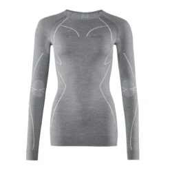 Falke Langarmshirt Wool Tech (Merinowolle) Unterwäsche Hellgrau Damen -LaufPro Verkäufe Falke 33211 3757 Langarmshirt Wool 5 1200x1200 1