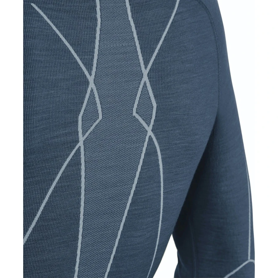 Falke Langarmshirt Wool Tech (Merinowolle) Unterwäsche Blau Damen 5 Falke Langarmshirt Wool Tech (Merinowolle) Unterwäsche Blau Damen – Bild 3