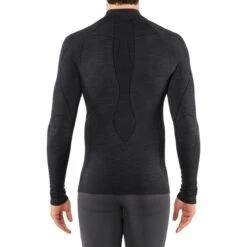 Falke Langarmshirt Wool Tech Half-Zip (Merinowolle) Unterwäsche Schwarz Herren -LaufPro Verkäufe Falke 33410 3000 Langarmshirt 2 1200x1200 1