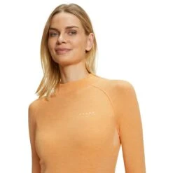 Falke Funktionsunterwäsche Langarmshirt Wool-Tech (Merinowolle, Warm Und Isolierend) Orange Damen -LaufPro Verkäufe Falke Damen Langarmshirt Wool Tech 33225 8155 1 1188x1188 1