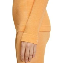 Falke Funktionsunterwäsche Langarmshirt Wool-Tech (Merinowolle, Warm Und Isolierend) Orange Damen -LaufPro Verkäufe Falke Damen Langarmshirt Wool Tech 33225 8155 2 1050x1050 1