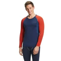 Falke Funktions-Langarmshirt Warm (schnell Trocknend, Wärmes Material) Unterwäsche Dunkelblau Herren -LaufPro Verkäufe Falke FunktionsUnterwaesche dunkelblau Herren 39644 6116 1067x1067 1