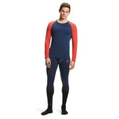 Falke Funktions-Langarmshirt Warm (schnell Trocknend, Wärmes Material) Unterwäsche Dunkelblau Herren -LaufPro Verkäufe Falke Funktions Unterwaesche dunkelblau Herren 39644 6116 2 1067x1067 1