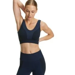 Falke Funktionsunterwäsche Sport-Bra (nahtlos, Polyamid-Mischung) Spaceblau Damen -LaufPro Verkäufe Falke Funktionsunterwaesche Sport Bra Damen 37880 6116 6 1064x1064 1