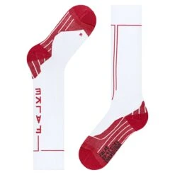 Falke Kompressionssocke Energizing Kniestrümpfe (perfekte Temperatur Und Feuchtigkeitstransport) Weiss/rot Herren -LaufPro Verkäufe Falke Kompressionssocke Energizing 16019 2008 3 1200x1200 1