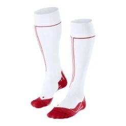 Falke Kompressionssocke Energizing Kniestrümpfe (perfekte Temperatur Und Feuchtigkeitstransport) Weiss/rot Herren -LaufPro Verkäufe Falke Kompressionssocke Energizing 16019 2008 4 1200x1200 1