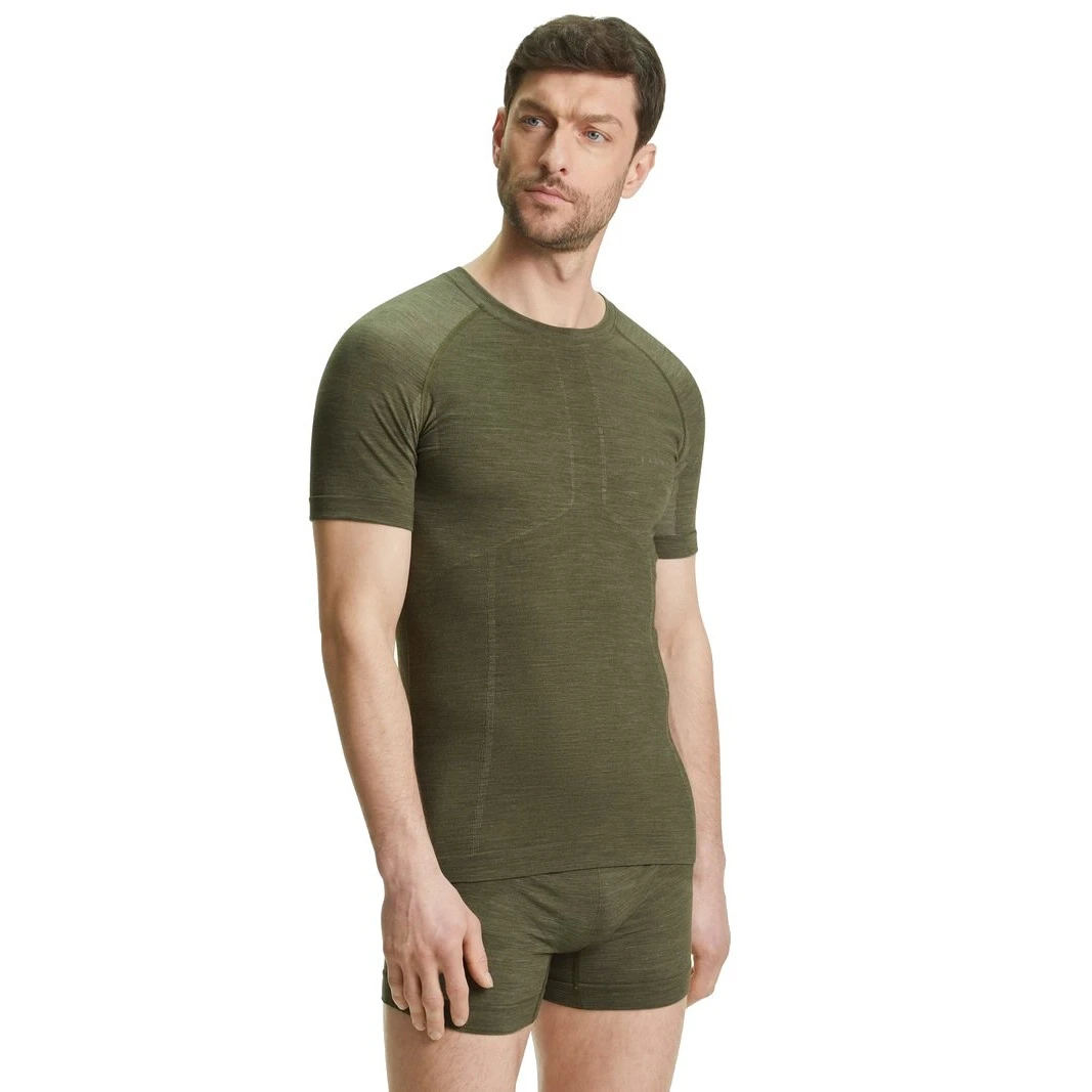 Falke Kurzarmshirt Wool-Tech Light (optimale Passform) Unterwäsche Herbgrün Herren 3 Falke Kurzarmshirt Wool-Tech Light (optimale Passform) Unterwäsche Herbgrün Herren
