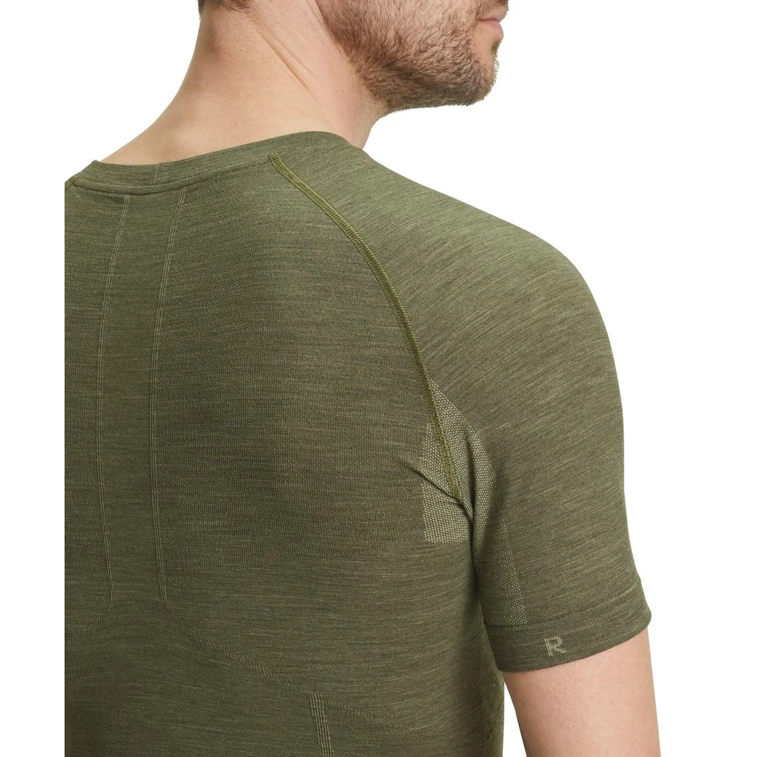 Falke Kurzarmshirt Wool-Tech Light (optimale Passform) Unterwäsche Herbgrün Herren 6 Falke Kurzarmshirt Wool-Tech Light (optimale Passform) Unterwäsche Herbgrün Herren – Bild 4