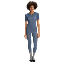 Falke Funktionsunterwäsche Kurzarmshirt Wool Tech Light (feinste Merinowolle) Blau Damen -LaufPro Verkäufe Falke Kurzarmshirt Wool Tech Light Damen 33460 6751 6 1065x1065 1