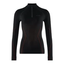 Falke Funktionsunterwäsche Langarmshirt Maximum Warm Half-Zip - Schwarz/orange Damen -LaufPro Verkäufe Falke Langarmshirt Maximum Damen 33036 3018 5 946x946 1