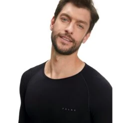 Falke Funktionsunterwäsche Langarmshirt Warm (wärmes Material, Perfekte Feuchtigkeits) Schwarz Herren -LaufPro Verkäufe Falke Langarmshirt Warm 39611 3000 4 947x947 1