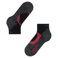 Falke Laufsocke RU4 Cool Short (mittelstarke Polsterung+Kühlung) Schwarz/rot Damen - 1 Paar -LaufPro Verkäufe Falke Laufsocke RU4 Cool Short Damen 16749 3008 6 947x947 1