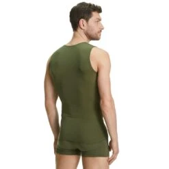 Falke Funktionsunterwäsche Singlet Ultralight Cool (Enge Passform Und Maximale Bewegungsfreiheit) Herbgrün Herren -LaufPro Verkäufe Falke Singlet Ultralight Cool Herren 33772 7754 2 1054x1054 1