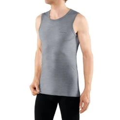 Falke Funktionsunterwäsche Unterhemd Wool Tech Singlet Light (maximale Bewegungsfreiheit) Grau Herren