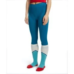 Falke Unterziehhose 3/4 Tight Warm (Feuchtigkeits- Und Temperaturregulierung ) Unterwäsche Blau Damen
