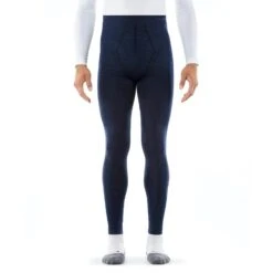 Falke Unterziehhose Tight Wool-Tech (feinste Merinowolle) Lang Unterwäsche Navyblau Herren