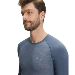 Falke Funktionsunterwäsche Langarmshirt Wool-Tech Light (feinste Merinowolle) Blau Herren -LaufPro Verkäufe Falke unterwaesche Langarmshirt Wool tech 33233 6751 5 947x947 1