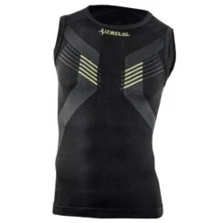 Iron-IC Singlet Smanicata ärmelloses (ultraleicht) Unterwäsche Schwarz Herren