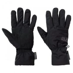 Jack Wolfskin Handschuhe Stormlock Highloft Glove - Warmes Fleecefutter, Winddicht, Wasserabweisend, PFC-frei - Schwarz