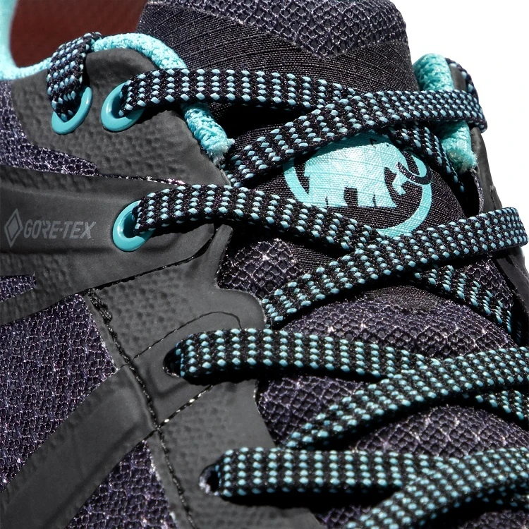 Mammut Trail-Laufschuhe Sertig II Low GTX (Multifunktion, Wasserdicht) Schwarz/blau Damen 8 Mammut Trail-Laufschuhe Sertig II Low GTX (Multifunktion, Wasserdicht) Schwarz/blau Damen – Bild 6
