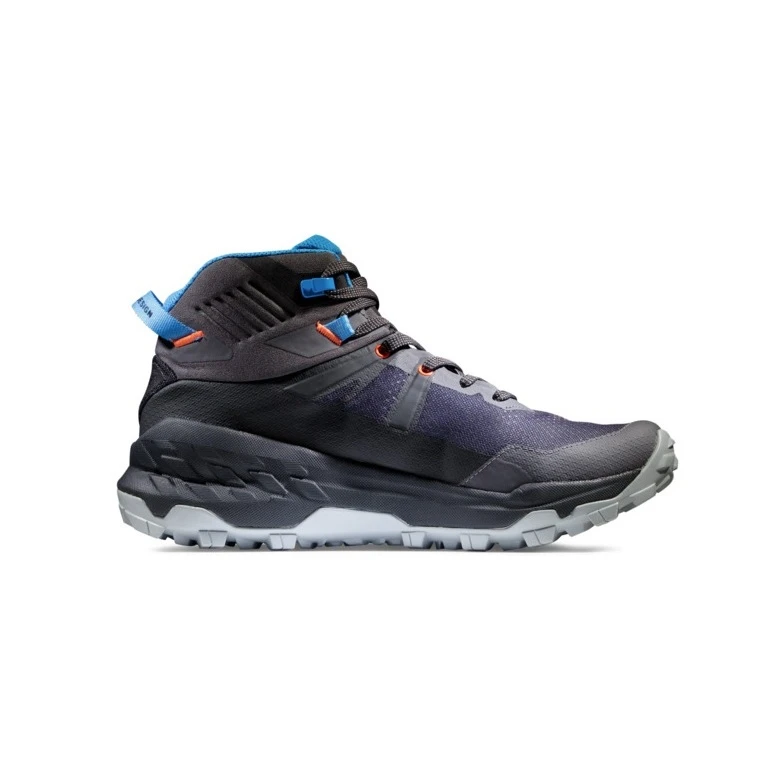 Mammut Trail-Laufschuhe Sertig II Mid GTX (Multifunktion, Wasserdicht) Titanumgrau/blau Damen 5 Mammut Trail-Laufschuhe Sertig II Mid GTX (Multifunktion, Wasserdicht) Titanumgrau/blau Damen – Bild 3