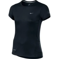Nike Sport-Shirt Miler Schwarz Mädchen