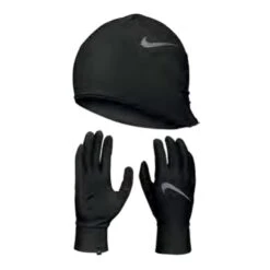 Nike Essential Mütze + Handschuhe Set Schwarz