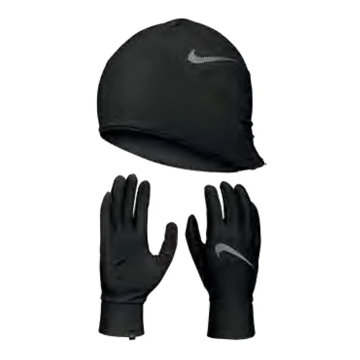 Nike Essential Mütze + Handschuhe Set Schwarz 3 Nike Essential Mütze + Handschuhe Set Schwarz