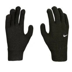 Nike Handschuhe Running/Laufen Swoosh Knit 2.0 (Strickhandschuhe) Schwarz - 1 Paar