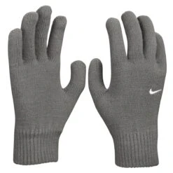 Nike Handschuhe Running/Laufen Swoosh Knit 2.0 (Strickhandschuhe) Grau - 1 Paar