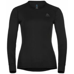 Odlo Langarmshirt Active Warm Eco (warm, Weich, Innenseite Angeraut) Unterwäsche Schwarz Damen -LaufPro Verkäufe Odlo 159101 15000 Crew Langarmshirt Active Warm 2 1200x1200 1