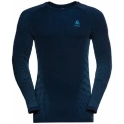 Odlo Langarmshirt Performance Warm Eco (warm, Hohe Bewegungsfreiheit) Unterwäsche Saphirblau Herren -LaufPro Verkäufe Odlo 196192 20828 Performance Warm Eco Langarm 2 1200x1200 1