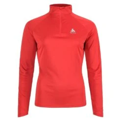 Odlo Langarmshirt Essentials Mid (leicht, Hervorragendes Feuchtigkeitsmanagement) Rot Damen -LaufPro Verkäufe Odlo 313431 30837 Essentials Langarmshirt 2 1050x1050 1