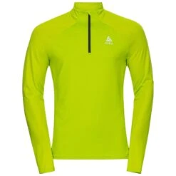 Odlo Sport-Langarmshirt Essential 1/2 Zip Ceramiwarm (wärmt Aktiv, Reflektierende Details) Limegrün Herren -LaufPro Verkäufe Odlo 313642 44400 Essential Langarmshirt 2 1200x1200 1