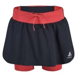 Odlo Wander-Laufrock Skirt X-Alp (leicht, Ausgezeichnete Bewegungsfreiheit) Schwarz/rot Damen -LaufPro Verkäufe Odlo 323361 60280 Skirt X Alp Rock 2 1030x1030 1