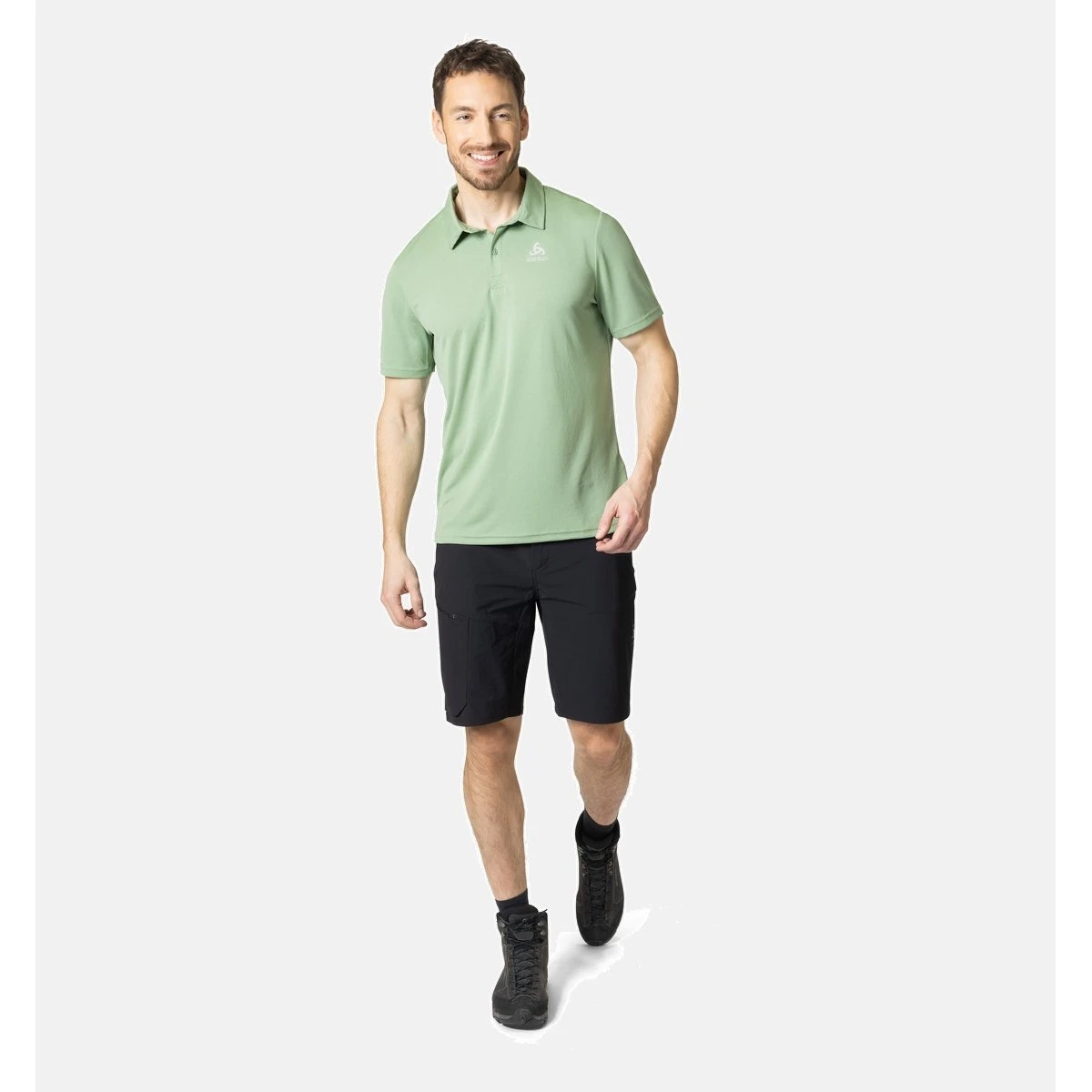 Odlo Wander-/Freizeit Polo Cardada (100% Polyester, Hoher Tragekomfort) Lodengrün Herren 3 Odlo Wander-/Freizeit Polo Cardada (100% Polyester, Hoher Tragekomfort) Lodengrün Herren