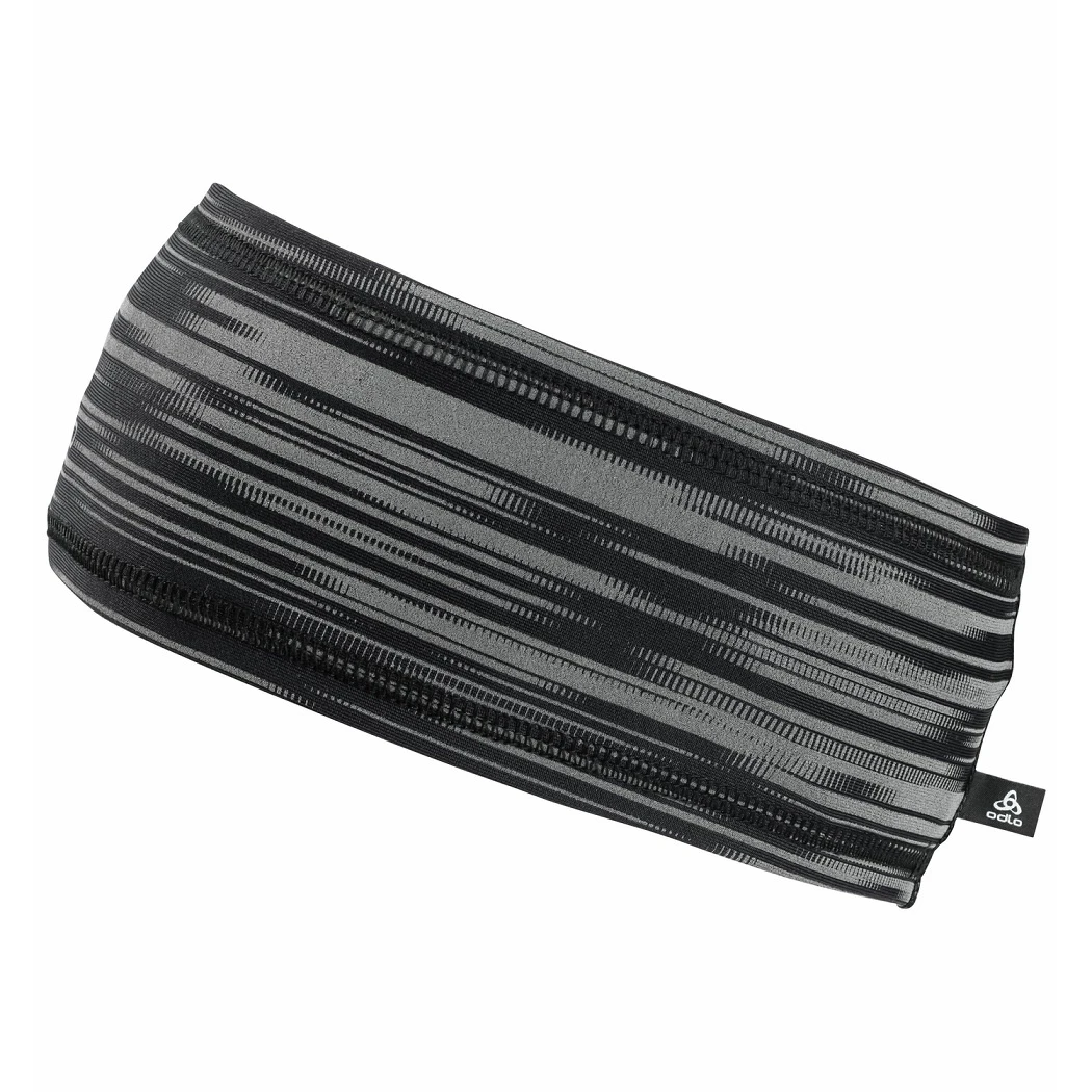 Odlo Stirnband Polyknit Light ECO Print Schwarz/reflektierend - 1 Stück 4 Odlo Stirnband Polyknit Light ECO Print Schwarz/reflektierend - 1 Stück – Bild 2