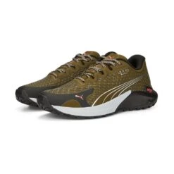 Puma Trail-Laufschuhe Fast-Trac Nitro GTX (Leichtigkeit, All Terrain) Olivegrün/schwarz Damen