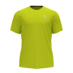 Odlo Wander-/Lauftshirt Crew Neck Essential Flyer Limegrün Herren