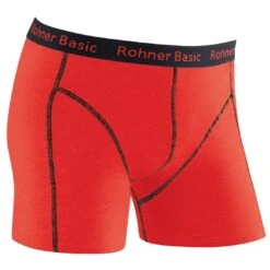 Rohner Boxershort Basic Unterwäsche Rot/schwarz Herren - 1 Stück