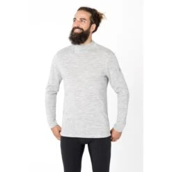 Super.natural Super Natural Langarmshirt Base 175g Turtle Neck - Merinowolle - Unterwäsche Grau Herren -LaufPro Verkäufe SN SNM013930 965 Turtle Neck Shirt 3 1200x1200 1