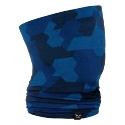 Salewa Schlauchschal (Nackenwärmer) Icono Merino Necktube (warm Und Atmungsaktiv) Navyblau/camou
