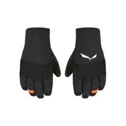 Salewa Handschuhe Ortles TW Mit Hoher Fingerfertigkeit - Strapazierfähig, Winddicht - Schwarz Herren